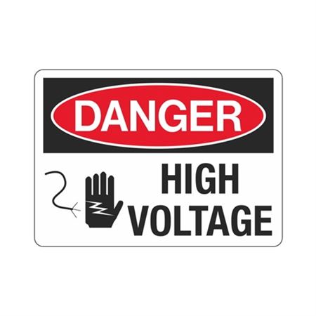 Danger High Voltage (Graphic) Sign